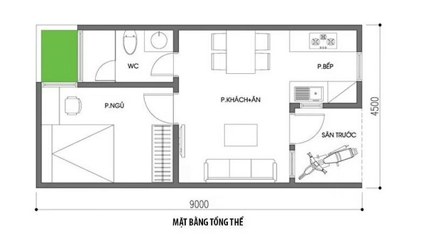 Mẫu thiết kế nhà cấp 4 trọn gói đẹp, rẻ, độc đáo bản thiết kế kiến trúc nhà cấp 4