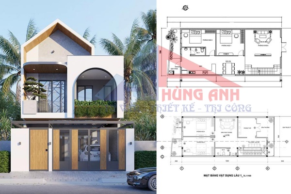 Mẫu thiết kế nhà 2 tầng đẹp, hiện đại, tiết kiệm chi phí thiết kế nhà 2 tầng đẹp