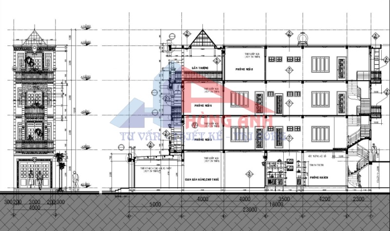 Thiết kế nhà 4 tầng đẹp, hiện đại, sang trọng thiết kế nhà 4 tầng