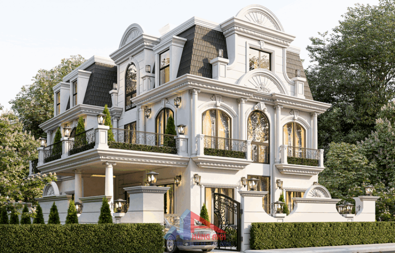 Mẫu Thiết kế Nhà Tân Cổ Điển Sang Trọng, Vượt Thời Gian xây biệt thự trọn gói