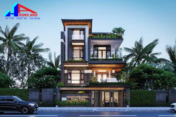 Xu hướng mẫu thiết kế nhà 3 tầng mới nhất 2026 biệt thự hiện đại 3 tầng
