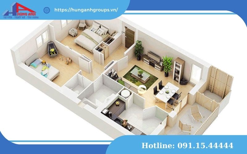 Thiết kế nhà chung cư tối ưu không gian sống thiết kế nhà chung cư