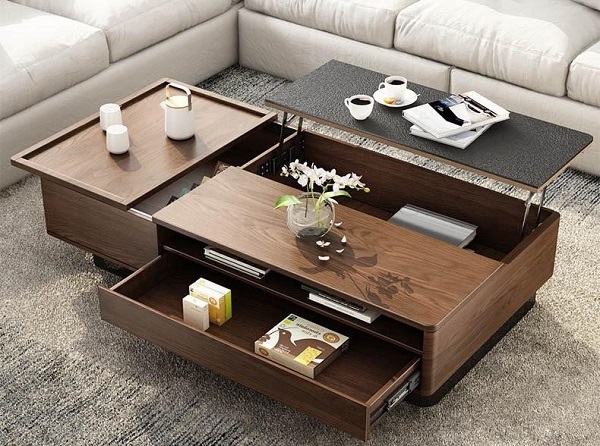 Thiết kế phòng khách chung cư đồ nội thất thông minh