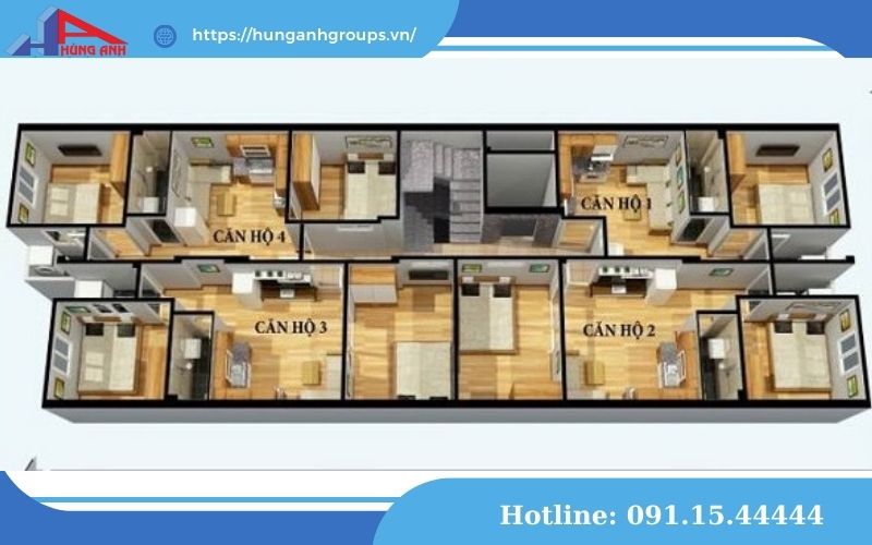 Thiết kế nhà chung cư tối ưu không gian sống bản thiết kế 1 sàn chung cư