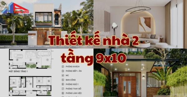 Mẫu thiết kế nhà 2 tầng đẹp, hiện đại, tiết kiệm chi phí thiết kế nhà 2 tầng 90m2