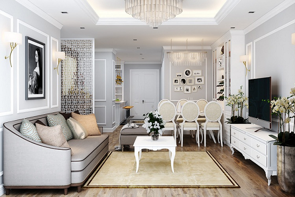 Thiết Kế Nội Thất Nhà Liền Kề Đẹp – Độc Đáo – Tiện Nghi Phong cách thiết kế nội thất tân cổ điển