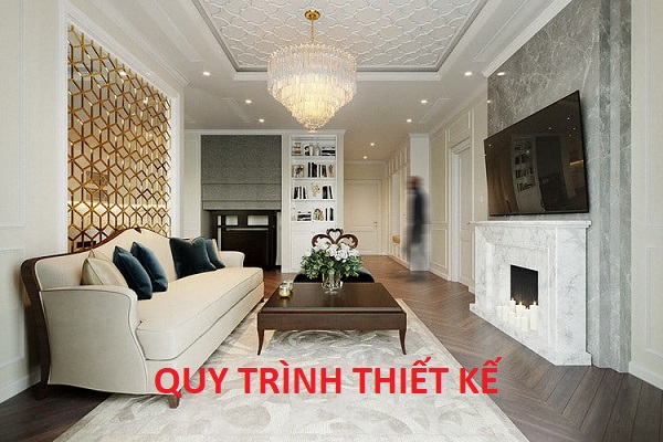 Thiết kế phòng khách chung cư quy trình thiết kế