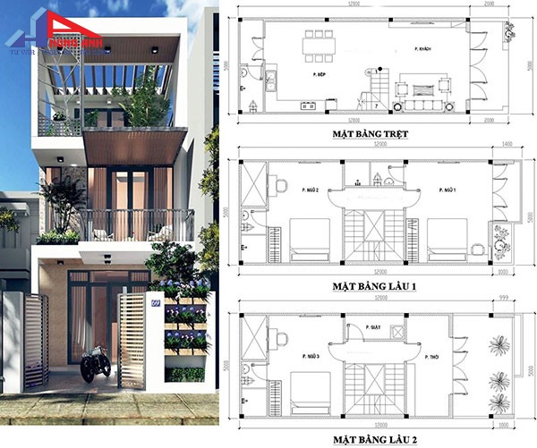 Xu hướng mẫu thiết kế nhà 3 tầng mới nhất 2026 bản thiết kế nhà 3 tầng chi tiết