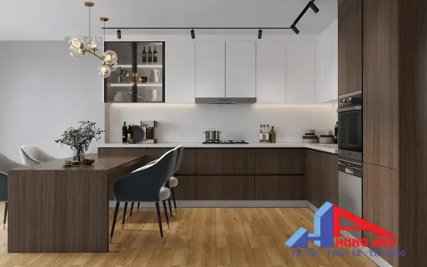 Top Ý Tưởng Thiết Kế Nội Thất Nhà 2 Tầng Đẹp Mê Ly phòng bếp