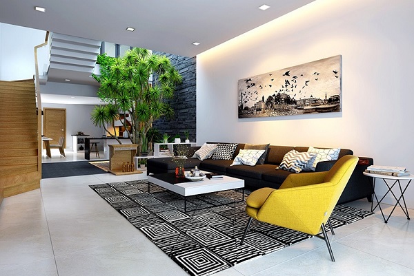 Top Ý Tưởng Thiết Kế Nội Thất Nhà 2 Tầng Đẹp Mê Ly thiết kế nội thất phòng khách nhà 2 tầng