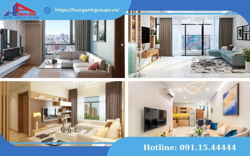 Thiết kế nhà chung cư tối ưu không gian sống thiết kế phòng khách chung cư