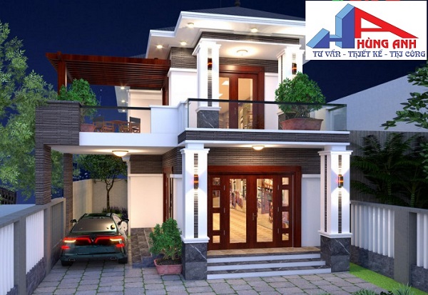 Mẫu thiết kế nhà 2 tầng đẹp, hiện đại, tiết kiệm chi phí mẫu thiết kế nhà 2 tầng hiện đại