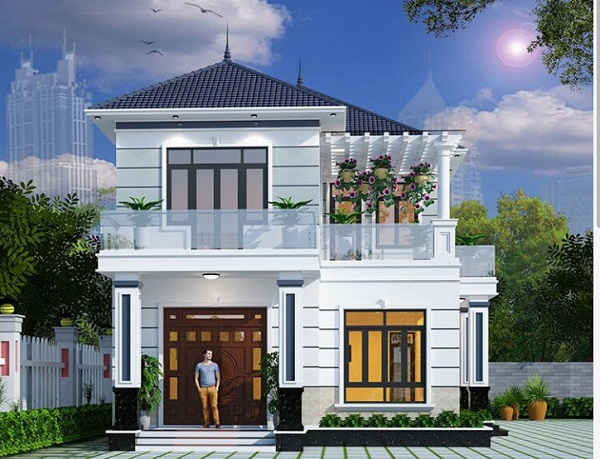 Mẫu thiết kế nhà 2 tầng đẹp, hiện đại, tiết kiệm chi phí thiết kế nhà 2 tầng đẹp