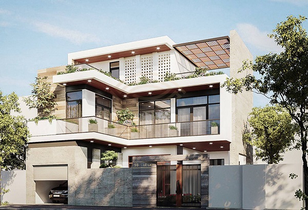Xu hướng mẫu thiết kế nhà 3 tầng mới nhất 2026 biệt thự 3 tầng