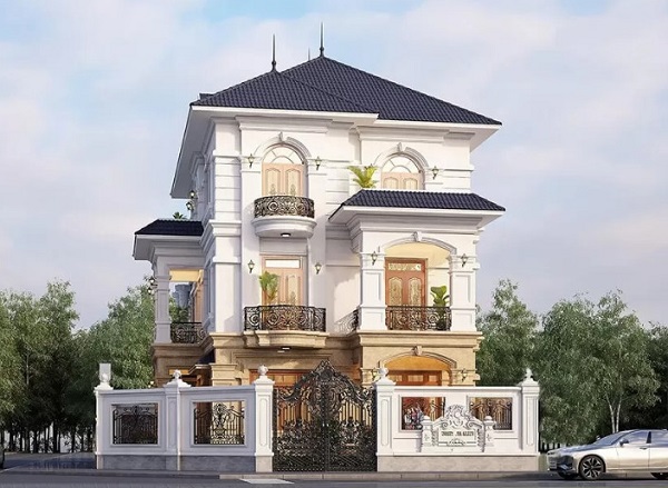 Thiết kế nhà 4 tầng đẹp, hiện đại, sang trọng nhà 4 tầng