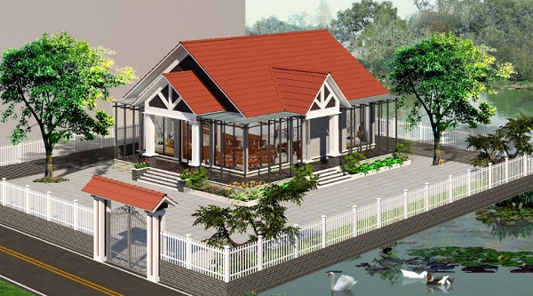 40+ Mẫu thiết kế nhà cấp 4 đẹp, hiện đại & tiết kiệm chi phí 2025 nhà cấp 4 mái thái