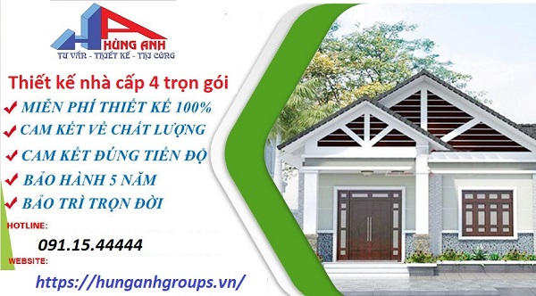 Mẫu thiết kế nhà cấp 4 trọn gói đẹp, rẻ, độc đáo thiết kế nhà cấp 4 trọn gói