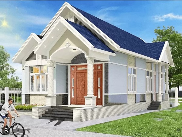 40+ Mẫu thiết kế nhà cấp 4 đẹp, hiện đại & tiết kiệm chi phí 2025 nhà cấp 4 mái thái