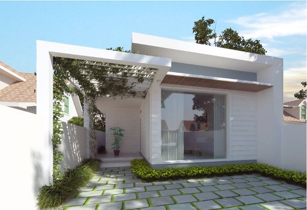 40+ Mẫu thiết kế nhà cấp 4 đẹp, hiện đại & tiết kiệm chi phí 2025 nhà cấp 4 5x20