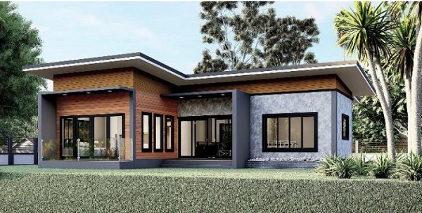 40+ Mẫu thiết kế nhà cấp 4 đẹp, hiện đại & tiết kiệm chi phí 2025 Nhà cấp 4 chữ L