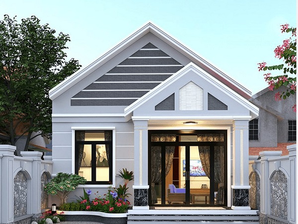 Ngắm nhìn những mẫu nhà mái thái đẹp mê ly cho mọi diện tích nhà cấp 4 mái thái đẹp 5x22m