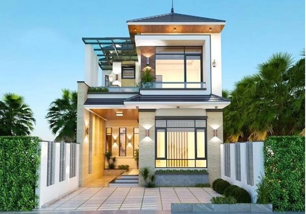 Top 10+ Mẫu Nhà Mái Nhật 2 Tầng Đẹp Nhất Năm Nay Nhà mái Nhật 2 tầng chữ L